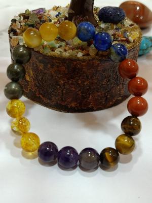 Natural Seven Chakra Beads Bracelet