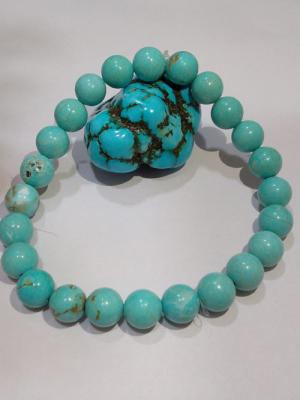 Natural Turquoise Bead Bracelet